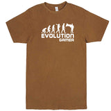  "Evolution Gamer - Superhero" men's t-shirt Vintage Camel