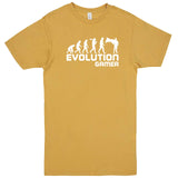  "Evolution Gamer - Superhero" men's t-shirt Vintage Mustard