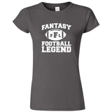  "Fantasy Football Legend" women's t-shirt Charcoal