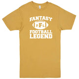  "Fantasy Football Legend" men's t-shirt Vintage Mustard