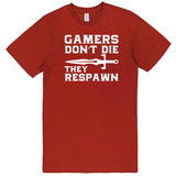  "Gamers Don't Die, They Respawn" men's t-shirt Paprika