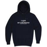  "I Love It When My Girlfriend Lets Me Play Board Games" hoodie, 3XL, Navy
