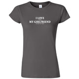  "I Love It When My Girlfriend Lets Me Play Chess" women's t-shirt Charcoal