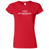  "I Love It When My Girlfriend Lets Me Play Chess" women's t-shirt Red