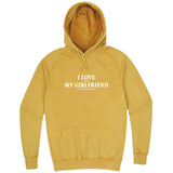  "I Love It When My Girlfriend Lets Me Play Chess" hoodie, 3XL, Vintage Mustard