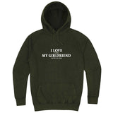  "I Love It When My Girlfriend Lets Me Play Chess" hoodie, 3XL, Vintage Olive