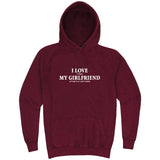  "I Love It When My Girlfriend Lets Me Play Card Games" hoodie, 3XL, Vintage Brick