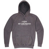  "I Love It When My Girlfriend Lets Me Play Card Games" hoodie, 3XL, Vintage Zinc
