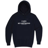  "I Love It When My Girlfriend Lets Me Play Poker" hoodie, 3XL, Navy