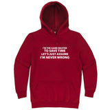  "I'm the Game Master, Just Assume I'm Never Wrong" hoodie, 3XL, Paprika