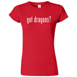  "Got Dragons?" women's t-shirt Red