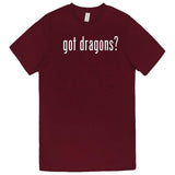  "Got Dragons?" men's t-shirt Burgundy