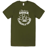  "Hardcore Gamer, Classically Trained" men's t-shirt Army Green