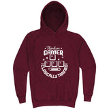  "Hardcore Gamer, Classically Trained" hoodie, 3XL, Vintage Brick