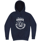  "Hardcore Gamer, Classically Trained" hoodie, 3XL, Vintage Denim