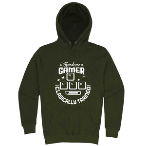  "Hardcore Gamer, Classically Trained" hoodie, 3XL, Vintage Black