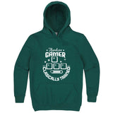 "Hardcore Gamer, Classically Trained" hoodie, 3XL, Teal