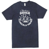  "Hardcore Gamer, Classically Trained" men's t-shirt Vintage Denim
