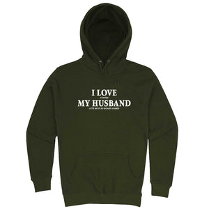 "I Love It When My Husband Lets Me Play Board Games" hoodie, 3XL, Vintage Black