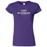  "I Love It When My Husband Lets Me Play Poker" women's t-shirt Purple
