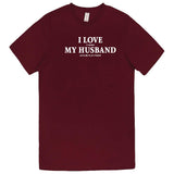  "I Love It When My Husband Lets Me Play Poker" men's t-shirt Burgundy