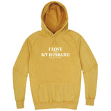  "I Love It When My Husband Lets Me Play Poker" hoodie, 3XL, Vintage Mustard