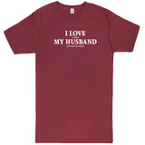  "I Love It When My Husband Lets Me Play Poker" men's t-shirt Vintage Brick