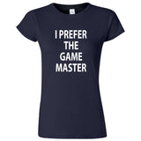  "I Prefer the Game Master" women's t-shirt Navy Blue