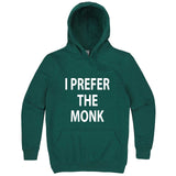  "I Prefer the Monk" hoodie, 3XL, Teal