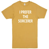  "I Prefer the Sorcerer" men's t-shirt Vintage Mustard