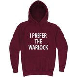  "I Prefer the Warlock" hoodie, 3XL, Vintage Brick