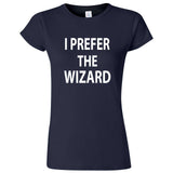  "I Prefer the Wizard" women's t-shirt Navy Blue