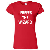  "I Prefer the Wizard" women's t-shirt Red