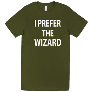  "I Prefer the Wizard" men's t-shirt Army Green