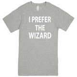  "I Prefer the Wizard" men's t-shirt Heather Grey