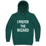  "I Prefer the Wizard" hoodie, 3XL, Teal