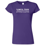  "Lawful Good - Not the same as Lawful Nice" women's t-shirt Purple