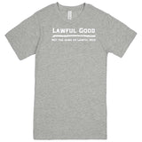  "Lawful Good - Not the same as Lawful Nice" men's t-shirt Heather Grey