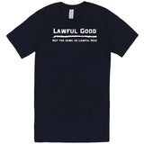  "Lawful Good - Not the same as Lawful Nice" men's t-shirt Navy