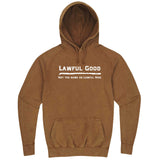  "Lawful Good - Not the same as Lawful Nice" hoodie, 3XL, Vintage Camel