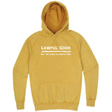  "Lawful Good - Not the same as Lawful Nice" hoodie, 3XL, Vintage Mustard