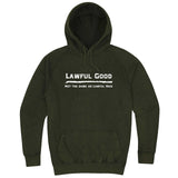  "Lawful Good - Not the same as Lawful Nice" hoodie, 3XL, Vintage Olive