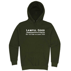  "Lawful Good - Not the same as Lawful Nice" hoodie, 3XL, Vintage Black