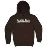  "Lawful Good - Not the same as Lawful Nice" hoodie, 3XL, Chestnut