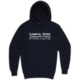  "Lawful Good - Not the same as Lawful Nice" hoodie, 3XL, Navy