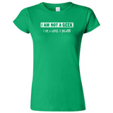  "I Am Not a Geek, I Am a Level 9 Paladin" women's t-shirt Irish Green