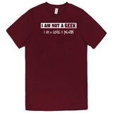  "I Am Not a Geek, I Am a Level 9 Paladin" men's t-shirt Burgundy