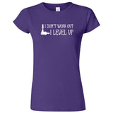  "I Don't Work Out, I Level Up - Chess" women's t-shirt Purple