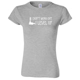  "I Don't Work Out, I Level Up - Chess" women's t-shirt Sport Grey