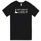  "I Don't Work Out, I Level Up - Chess" men's t-shirt Black